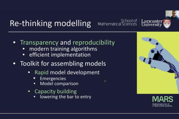 A slide from Chris's presentation on rethinking modelling